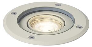 Faretto da terra moderno beige GU10 50mm regolabile IP65 - Delux