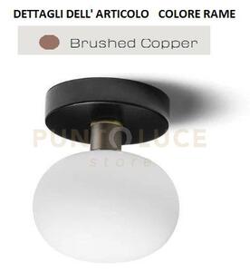 Mose lampada da parete o soffitto struttura nera particolari rame a