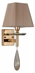 Applique lampada da parete classico con cristalli di metallo colore oro VALENTINA W1