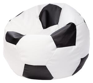 Pouf poltrona sacco palla da calcio in ecopelle taglia xl