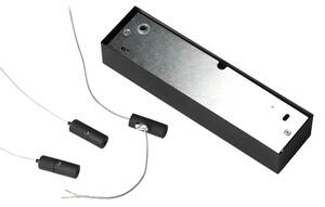 Ideal Lux - Lampadario a sospensione con cavo ORACLE SLIM LED/33W/230V 3000K 50x50 cm nero
