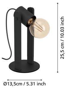 Eglo 43849 - Lampada da tavolo PLIMSOLL 1xE27/15W/230V