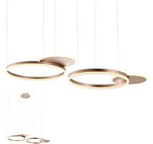 Redo 01-2610 - Lampadario a sospensione con filo LED dimmerabile SIGUA LED/114W/230V 3000K marrone