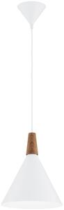 Argon 8630 - Lampadario a sospensione con filo KEGEL 1xE27/15W/230V bianco