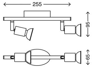 Briloner 2767-026 - Faretto LED 2xGU10/6W/230V bianco