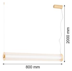 Argon 8627 - Lampadario LED a sospensione con filo HAMPTON LED/60W/230V 3000K 80 cm ottone