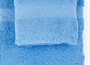 Set di 4 Asciugamani Azzurro/Blu