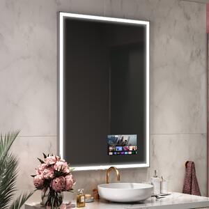 Rettangolare specchio da bagno su misura L01 lucido