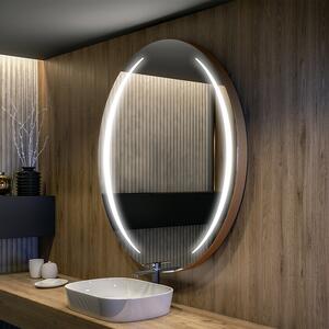 Rotondo specchio da bagno su misura L99 lucido