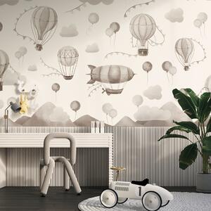 Carta da parati Disegno ad acquerello per bambini con palloncini, Carta da parati per Bambini, w08765v1 : Uwalls.it