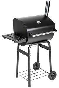 Tectake 401172 barbecue a carbonella in metallo verniciato a polvere - nero