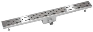 Tectake 401279 canaletta di scarico per doccia, con griglia in acciaio inox - 90 cm