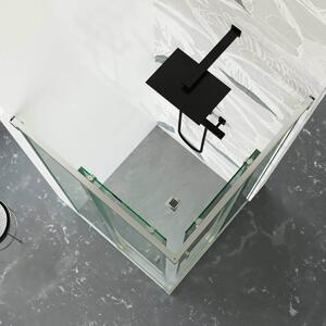 Box Doccia 6mm Doppia Porta Scorrevole Cristallo Trasparente Anticalcare H195 - 70x70