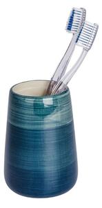 Bicchiere porta spazzolino ceramica petrolio Pottery