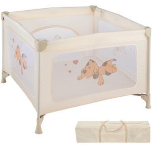 Tectake 402208 box bambini tommy junior 105 x 105 x 78 cm - beige