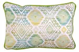 Cuscino decorativo rettangolare verde etnico
