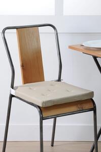 Cuscino per sedia DUO con velcro Lino Ecru 38x38x4 cm
