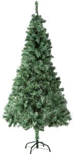 Tectake 402820 albero di natale artificiale estetica naturale con sostegni in metallo - 180 cm, 533 punte, verde