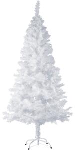 Tectake 402821 albero di natale artificiale estetica naturale con sostegni in metallo - 180 cm, 533 punte, bianco
