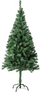 Tectake 402817 albero di natale artificiale estetica naturale con sostegni in metallo - 150 cm, 310 punte, verde