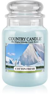 Country Candle Cotton Fresh candela profumata 652 g