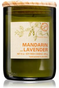 Paddywax Eco Green Mandarin & Lavender candela profumata 226 g