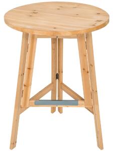 Tectake 403249 tavolo da bar in legno massiccio richiudibile 79 x 110 cm - marrone