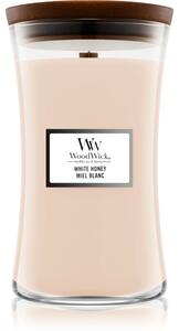 Woodwick White Honey Miel Blanc candela profumata con stoppino in legno 609.5 g