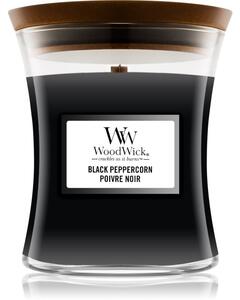 Woodwick Black Peppercorn candela profumata con stoppino in legno 275 g