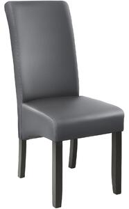 Tectake 403589 sedia da sala da pranzo con seduta ergonomica - grigio