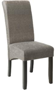 Tectake 403626 sedia da sala da pranzo con seduta ergonomica - grigio marmorizzato