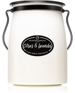 Milkhouse Candle Co. Creamery Citrus & Lavender candela profumata Butter Jar 624 g
