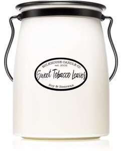 Milkhouse Candle Co. Creamery Sweet Tobacco Leaves candela profumata Butter Jar 624 g
