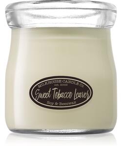 Milkhouse Candle Co. Creamery Sweet Tobacco Leaves candela profumata Cream Jar 142 g
