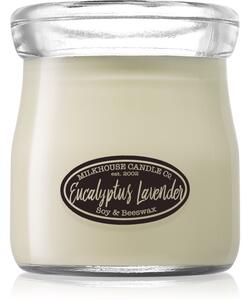 Milkhouse Candle Co. Creamery Eucalyptus Lavender candela profumata Cream Jar 142 g