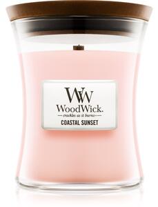 Woodwick Coastal Sunset candela profumata con stoppino in legno 275 g