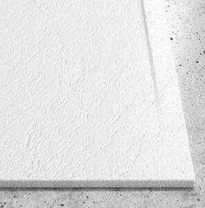 Piatto Doccia Mineralmarmo Bianco Effetto Roccia Spessore 2,3cm - 70x100