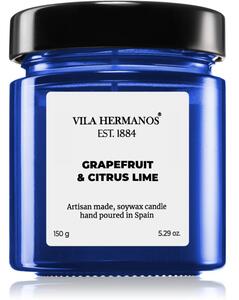 Vila Hermanos Apothecary Cobalt Blue Grapefruit & Citrus Lime candela profumata 150 g