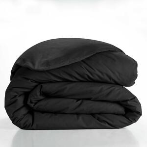 Copripiumino nero in cotone per letto matrimoniale/per letto esteso 240x220 cm Lina – douceur d'intérieur