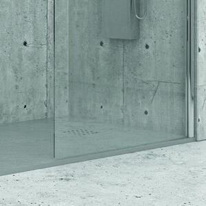 Piatto doccia 70x90 effetto pietra colore grigio cemento - KAMALU