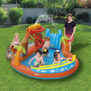 Scivolo gonfiabile con piscina per bambini Vulcano 265 x 265 x 104 cm BESTWAY