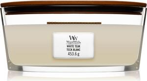 Woodwick White Teak candela profumata con stoppino in legno (hearthwick) 453.6 g