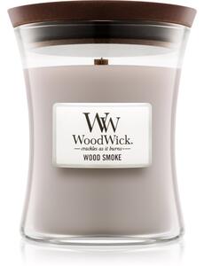 Woodwick Wood Smoke candela profumata con stoppino in legno 275 g