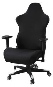 Elzusha - Copertura per sedia da gaming, modello "Stretch" - Copertura ergonomica per sedia da computer - Colore nero