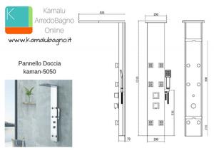 Colonna doccia effetto cascata modello Kaman-5050 - KAMALU