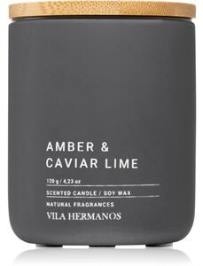 Vila Hermanos Concrete Amber & Caviar Lime candela profumata 120 g