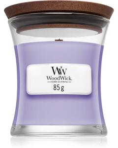 Woodwick Lavender Spa candela profumata con stoppino in legno 85 g