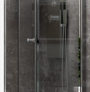 Porta doccia 70cm apertura a libro vetro trasparente K045 - KAMALU