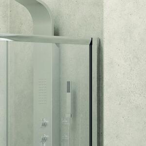 Porta doccia nicchia 100cm con anta scorrevole e vetro trasparente anticalcare KF5000 - KAMALU