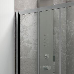 Porta doccia a scorrimento 90cm vetro trasparente K050 - KAMALU